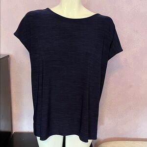 Anne Klein Navy Short Sleeve Tee